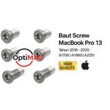 Baut Screw Set Bottom Case MacBook Pro 13 A1706 A1989 A2251 2016 2017 2018 2019 2020 Silver - foto 1