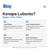 DVD Installer Linux Lubuntu 64-bit BIOS UEFI Distro Ringan Hemat RAM Laptop PC Lama Bootable - foto 4