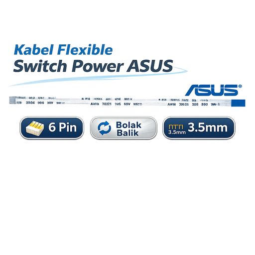 Kabel Flexible FPC Switch Power ASUS 6pi