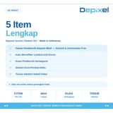 Pembersih Laptop LCD Keyboard 3in1 Cleaning Kit Cairan Depixel Microfiber Kuas Screen Cleaner - foto 3