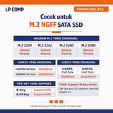 Converter SSD M.2 NGFF to SATA III 2.5 Inch Adapter Card 7mm B Key Support 2230 2242 2260 2280 - foto 3