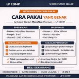 Keyboard Blanket Laptop Macbook Microfiber Kain Pembersih Layar Anti Debu Premium 13 14 15 16 inch - foto 5
