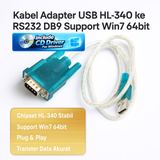 Kabel Adapter USB to RS232 DB9 HL-340 Serial Converter CNC PLC Barcode Win7 64bit Win10 Win11 - foto 1