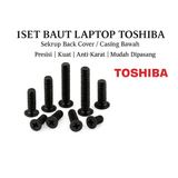 Baut Sekrup Laptop Toshiba Satellite Back Cover Casing Bawah Screw Pengganti Baut Hilang - foto 1