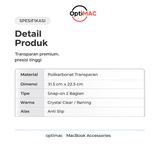 Case MacBook Air 13.6 Inch M2 M3 A2681 A3113 Hardcase Crystal Transparan Optimac 3 Warna - foto 4