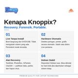 DVD Distro Linux Live Knoppix 9.1 Installer Recovery Forensik Debian Portable Rescue - foto 3