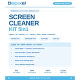 Pembersih Laptop LCD Keyboard 3in1 Cleaning Kit Cairan Depixel Microfiber Kuas Screen Cleaner - foto 2