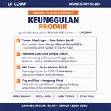 Speaker Laptop PC Desktop Stereo Mini 6W USB 3.5mm Jack Bass Multimedia Komputer Notebook - foto 4