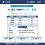 Obeng Triwing Y Set 4pcs 3.0 4.0 5.0 6.0mm CR-V Anti Slip Nintendo Switch Depixel - foto 2