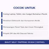 10pcs Baut M1.7 M2 Stainless Steel SS304 Drat Kasar Runcing Self-Tapping Philips Plus Sekrup 1.7mm - foto 4