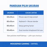 Mouse Pad Gaming Anti Slip Deskmat XL 60x30 80x40 90x40 cm Alas Meja Keyboard Mousepad - foto 6