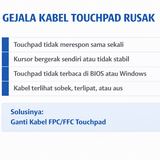 Kabel Touchpad Flexible FPC FFC HP Pavilion AWM 20624 ZIF 0.5mm 1.0mm Laptop Pengganti - foto 6