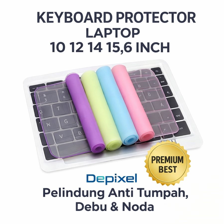 Pelindung Keyboard Laptop Universal 10 11 12 14 15 16 Inch Silikon Cover Anti Debu Silicone