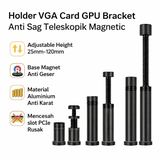 Holder GPU VGA Card Bracket Anti Sag Teleskopik Magnetic Aluminium S M L Stand PC Gaming - foto 1