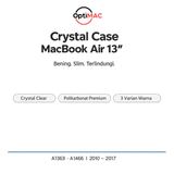 Case MacBook Air 13 Inch A1369 A1466 2010 2011 2012 2013 2014 2015 2016 2017 Optimac Crystal - foto 2