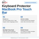 Keyboard Protector MacBook Pro A2141 A2289 Touch Bar 13 16 Inch - Anti Debu Silikon Premium - foto 2