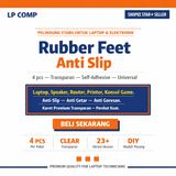 Karet Kaki Laptop Bening Anti Slip Tatakan Alas Bantalan Bulat Clear Rubber Feet DIY Universal - foto 2