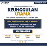 Baut Kecil Mikro M1 M1.2 M1.4 M1.6 M1.7 Flat Head Philips Carbon Steel Hitam 10pcs Screw - foto 5
