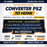 Converter PS2 to HDMI Audio 3.5mm Kabel Adapter Video Playstation ke TV LED LCD - foto 2