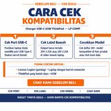 Charger Casan Type C 65W USB-C 20V 3.25A ThinkPad T480 T480s T580 X280 PD 3.0 - foto 3