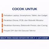 Baut Pan Head Mikro M1.0 M1.2 M1.4 M1.6 M1.7 Carbon Steel 10pcs Sekrup Laptop Elektronik - foto 5
