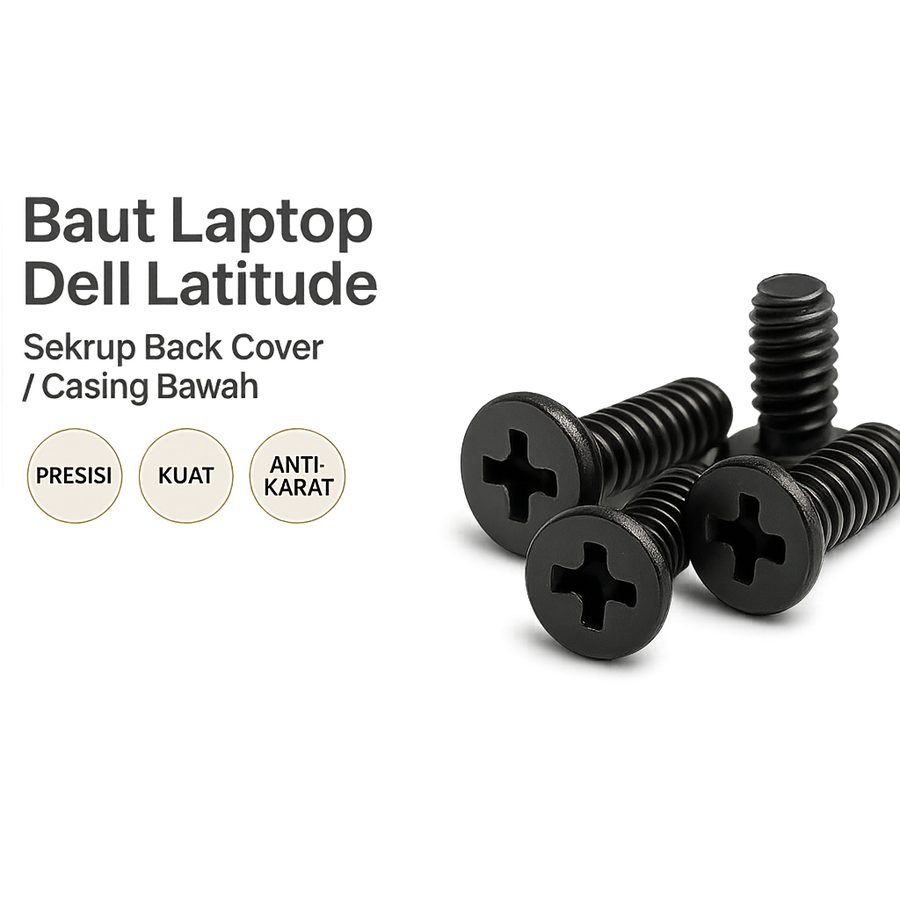 Baut Laptop Dell Latitude Back Cover Casing Bawah Sekrup Screw Notebook 5410 7480 7420 7490 5420