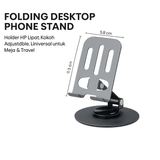 Holder HP Meja Lipat Adjustable Phone Stand Dudukan Ponsel Universal Anti Slip - foto 1