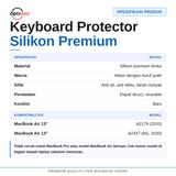 Protector Keyboard MacBook Air 13 A2337 A2179 Pelindung Silikon Anti Debu Anti Air Premium - foto 3