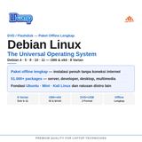 Debian Linux DVD Installer Paket Lengkap Offline Bootable Universal OS Server Desktop i386 x64 - foto 2