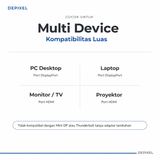 Depixel Converter DP Display Port ke HDMI – Adapter Plug & Play Monitor TV Laptop Garansi 3 Bulan - foto 4