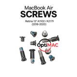 Baut Screw MacBook Air Retina 13 A1932 A2179 2018 2019 2020 - Baut Bodi Bawah Lengkap - foto 1