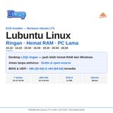 DVD Installer Linux Lubuntu 64-bit BIOS UEFI Distro Ringan Hemat RAM Laptop PC Lama Bootable - foto 2