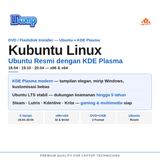 DVD Linux Kubuntu 26.04 LTS Installer KDE Plasma Ubuntu Resolute Raccoon Support 2029 - foto 2