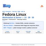 Fedora Linux DVD Installer Distro Modern Cepat Inovatif Developer Server Red Hat SELinux DNF - foto 2