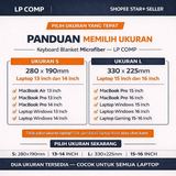 Keyboard Blanket Laptop Macbook Microfiber Kain Pembersih Layar Anti Debu Premium 13 14 15 16 inch - foto 4
