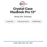 Case Hardcase MacBook Pro 13 Inch A1278 2009 2010 2011 2012 CD-ROM Crystal Bening Casing Optimac - foto 2