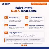 Kabel Power Laptop 3 Lubang 1.8 Meter IEC C5 Mickey Mouse Universal Asus Acer HP Toshiba - foto 6