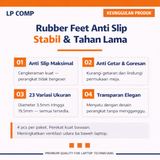 Karet Kaki Laptop Bening Anti Slip Tatakan Alas Bantalan Bulat Clear Rubber Feet DIY Universal - foto 6