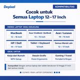 Stand Laptop Aluminium Lipat 12-17 Inch Adjustable 6 Level Portable Ergonomis Dudukan Penyangga - foto 4