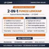 Keyboard Blanket Laptop Macbook Microfiber Kain Pembersih Layar Anti Debu Premium 13 14 15 16 inch - foto 3