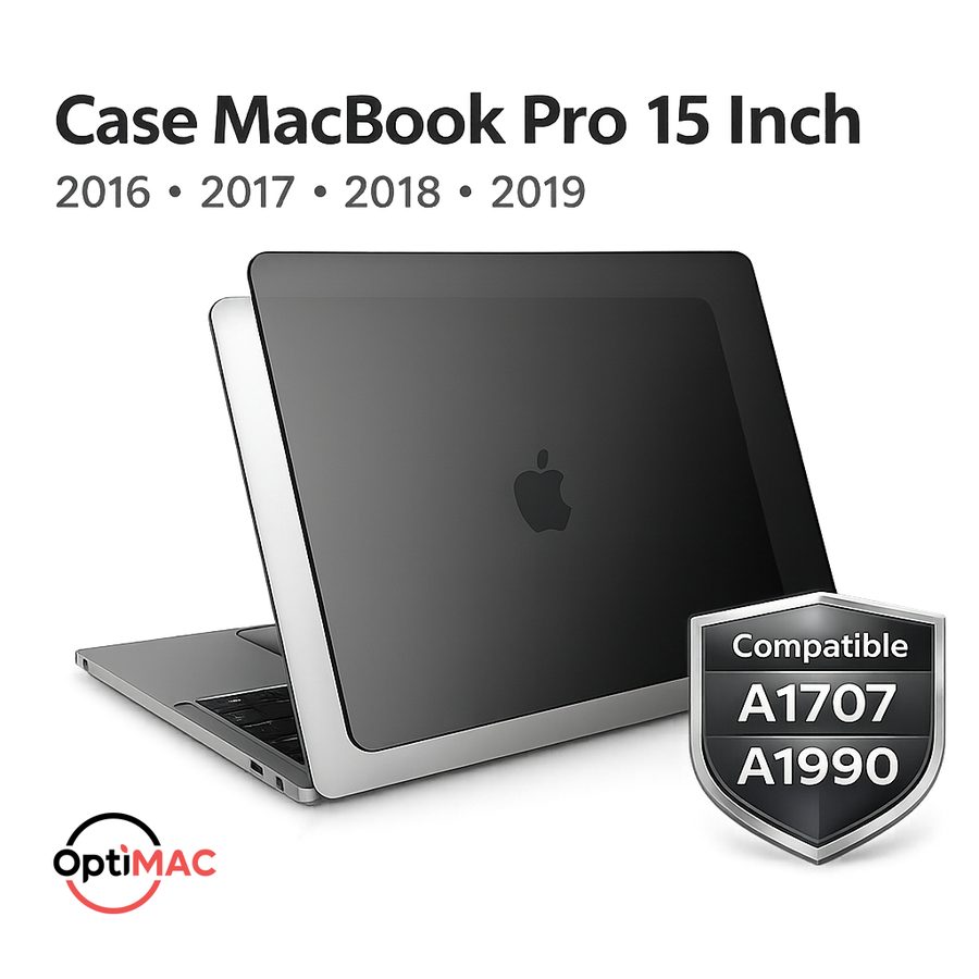 Case Hardcase MacBook Pro 15 Inch A1707 A1990 Retina Touch Bar 2016 2017 2018 2019 Casing Optimac