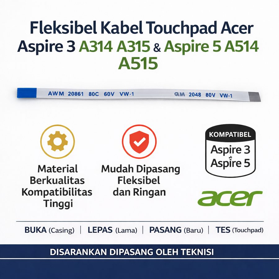 Kabel FPC Touchpad Acer Aspire 3 A314 A315 5 A514 A515 ZIF Flexible Trackpad Connector