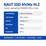 Baut SSD NVMe M.2 Dell Inspiron Latitude Vostro XPS - Baut Stabil Presisi Screw Sekrup Laptop - foto 2