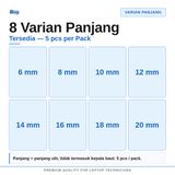 Baut L Hex M3 Stainless Steel SS304 Cap Button Head 5pcs Sekrup Screw 3mm Putih - foto 4