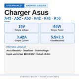 Charger Casan Adaptor Asus S400 S500 S550 M2400 P50IJ 5.5x2.5mm 65W - foto 2
