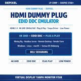 HDMI Dummy Plug 1.4 Virtual Display EDID DDC Emulator 4K UHD Mining Rig GPU Server Remote 60Hz - foto 2