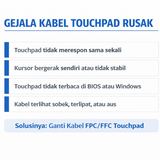 Kabel Touchpad FPC FFC HP Elitebook Flexible AWM 20624 ZIF 0.5mm 1.0mm Laptop Pengganti - foto 4