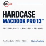 Optimac Hardcase MacBook Pro 13 Inch M1 A2338 A2289 A2251 A1989 A1706 A1708 4 Warna Polycarbonate - foto 2