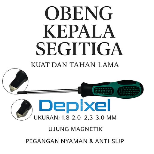 Obeng Segitiga Triangle Screwdriver 1.8 