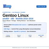 Gentoo Linux LiveDVD DVD Installer amd64 x86 Multilib Source-Based Portage Pengguna Mahir - foto 2